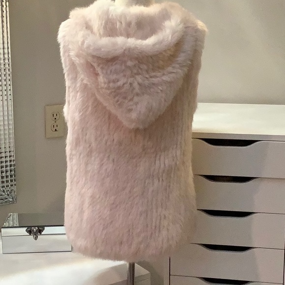 Yves Salomon fur vest blush pink NWOT - Picture 6 of 7